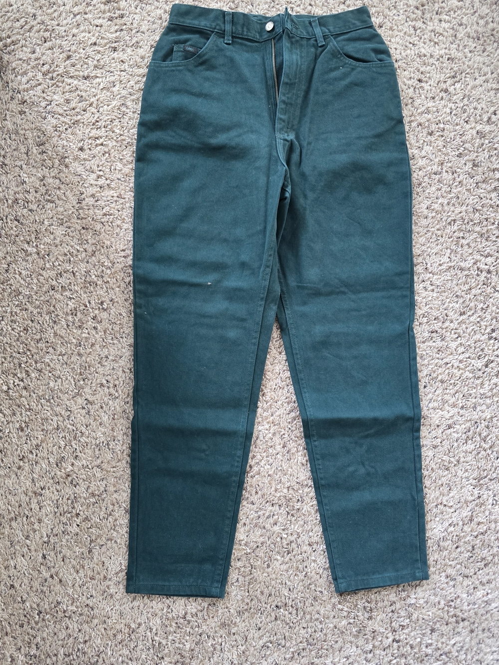 Lee Women's Straight Leg Jeans in Forest Green 12 Med
